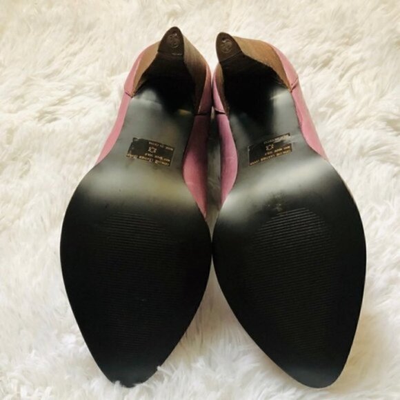 Envy Ankle Bootie 10 Western Style Leather Crushin Mauve Cowgirl Southern - Picture 9 of 10